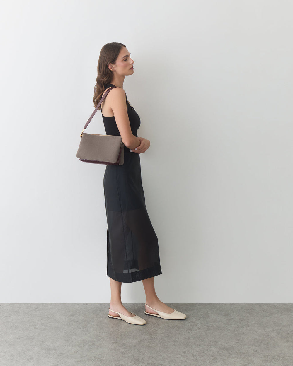 Tria Clutch (Suede/Snake)